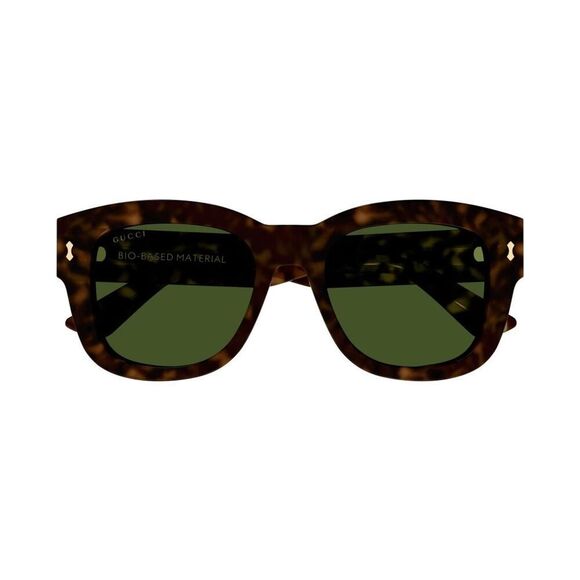 NEW Gucci Sunglasses GG1110S 002 Dark Havana / Green Unisex Authentic
